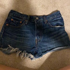 Levi’s Dark Wash 501 Shorts